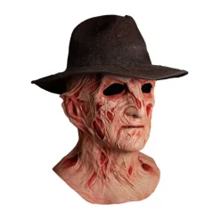 Trick Or Treat Studios Masks-A Nightmare on Elm Street 4: The Dream Master - Deluxe Freddy Krueger Mask with Fedora Hat