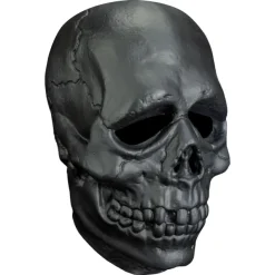 Trick Or Treat Studios Masks-Don Post - Black Skull Mask (Vinyl)