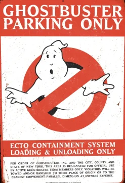 Trick Or Treat Studios Home & Decor|Collectibles-Ghostbusters - Parking Metal Sign