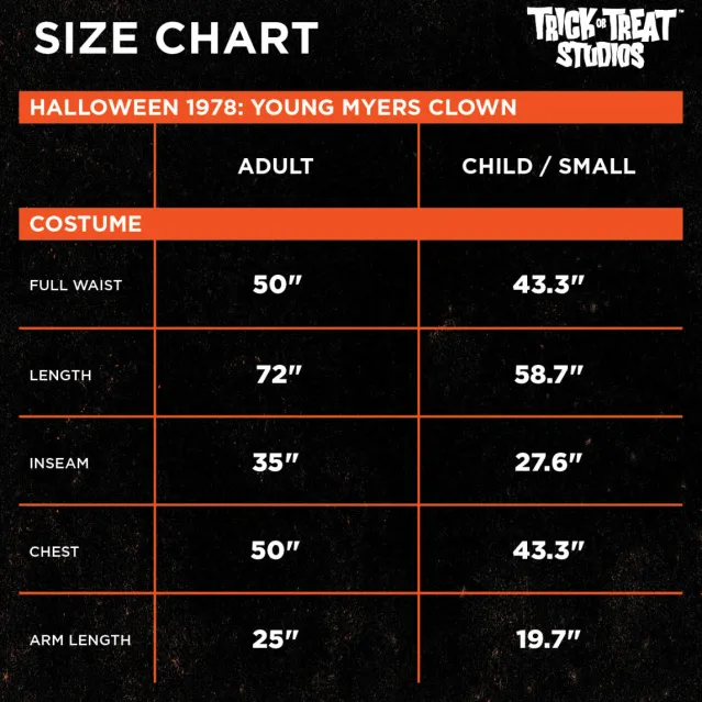 Trick Or Treat Studios Costumes & Props-Halloween - Young Michael Myers Clown Costume - Children's