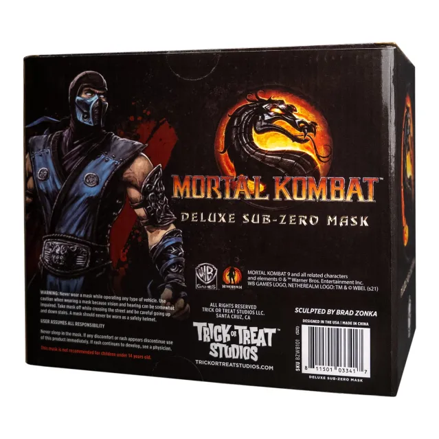 Trick Or Treat Studios Masks-Mortal Kombat - Sub-Zero Mask