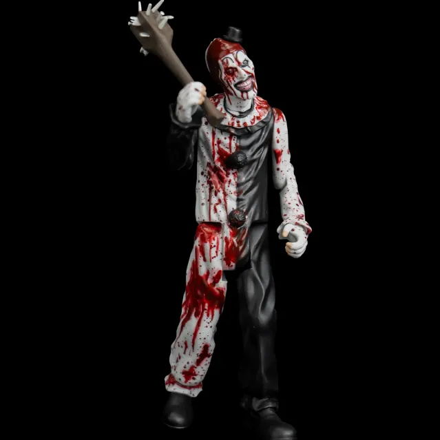 Trick Or Treat Studios Collectibles|Figures-Terrifier 2 - Eye Poppin' Art the Clown - 5" Action Figure