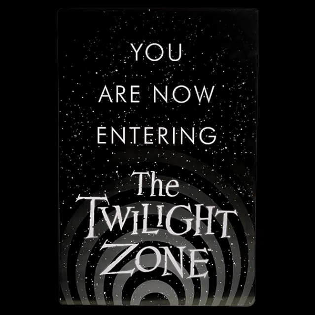 Trick Or Treat Studios Home & Decor-The Twilight Zone - You Are Now Entering Metal Sign