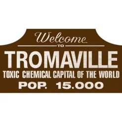 Trick Or Treat Studios Last Chance Items|Home & Decor-Toxic Avengers - Tromaville Wood Sign