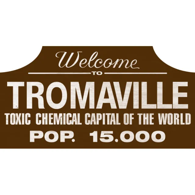Trick Or Treat Studios Last Chance Items|Home & Decor-Toxic Avengers - Tromaville Wood Sign