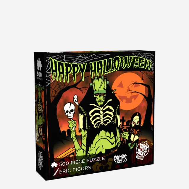 Trick Or Treat Studios Last Chance Items|Games & Puzzles-Toxictoons - Happy Halloween 500 Piece Jigsaw Puzzle