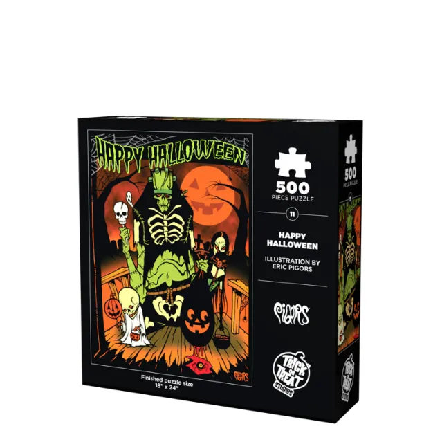 Trick Or Treat Studios Last Chance Items|Games & Puzzles-Toxictoons - Happy Halloween 500 Piece Jigsaw Puzzle